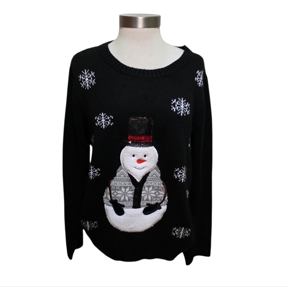 Karen Scott XXL Snowman Sweater Christmas